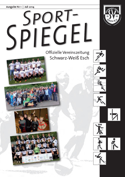 Titelseite Sportspiegel Sommer 2014