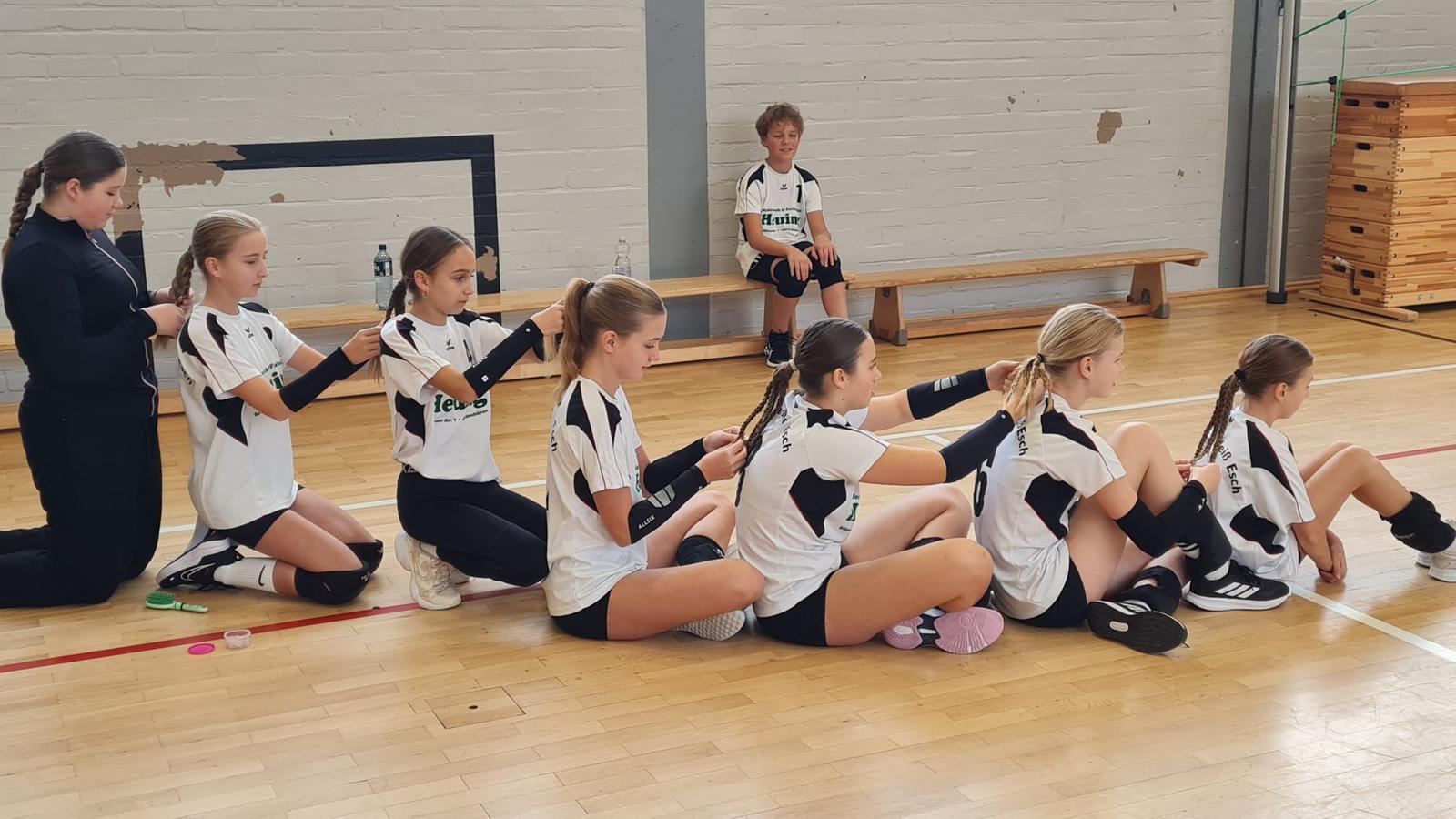 Spielzug im Volleyball