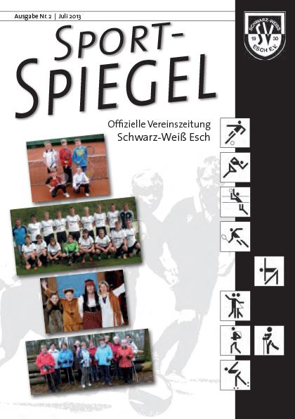 Titelseite Sportspiegel Sommer 2013