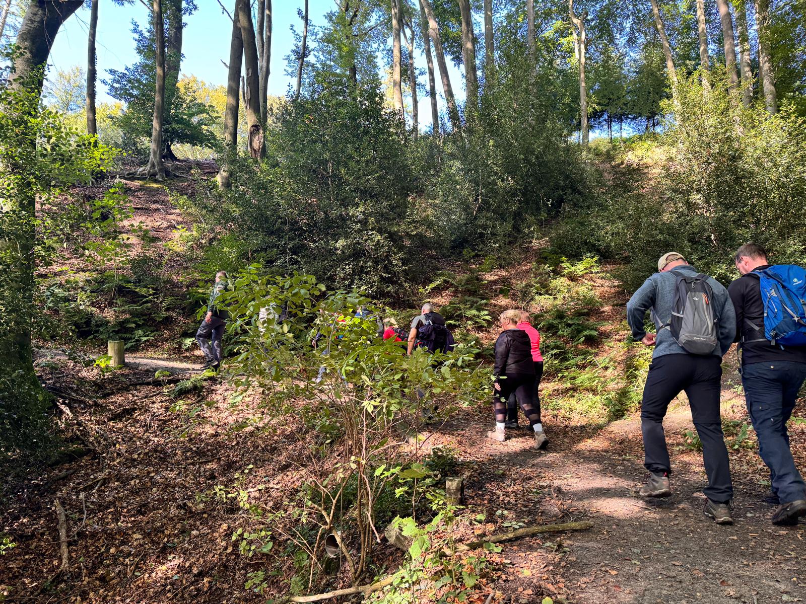Radwandergruppe am Treffpunkt