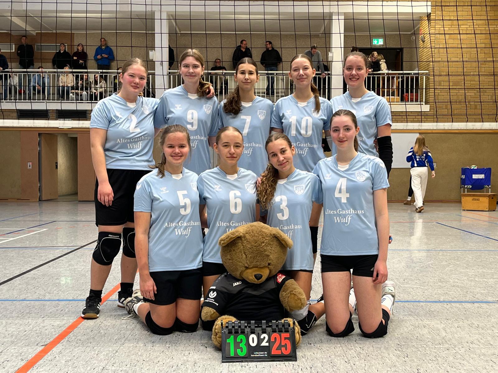 Mannschaftsfoto Volleyball B-Jugend